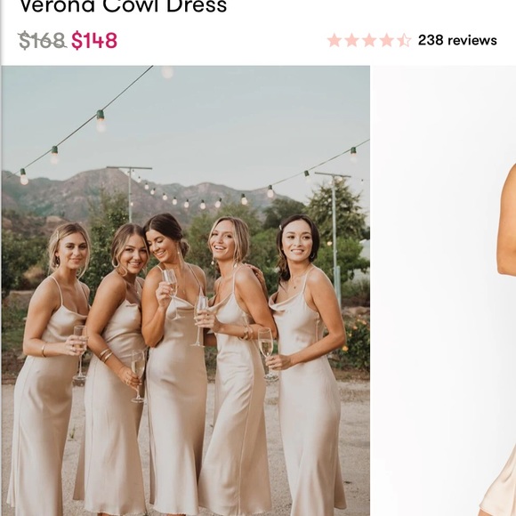 Show Me Your Mumu Verona Cowl Midi Bridesmaid Dress - Picture 3 of 7